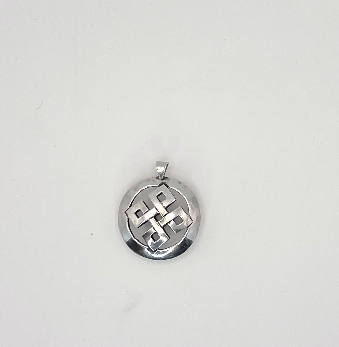 Celtic Square Knot Pendant-Sterling Silver