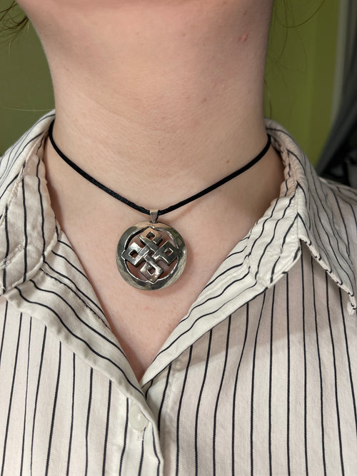Celtic Square Knot Pendant-Sterling Silver
